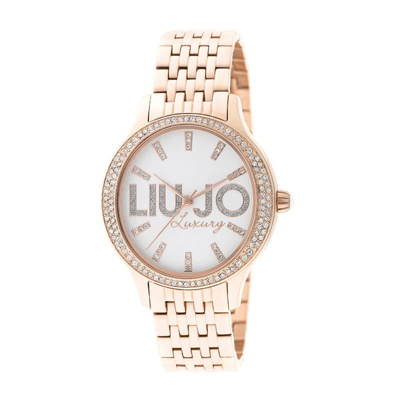 Liu Jo Luxury Giselle Bianco Oro Rosa Orologio Donna TLJ 771