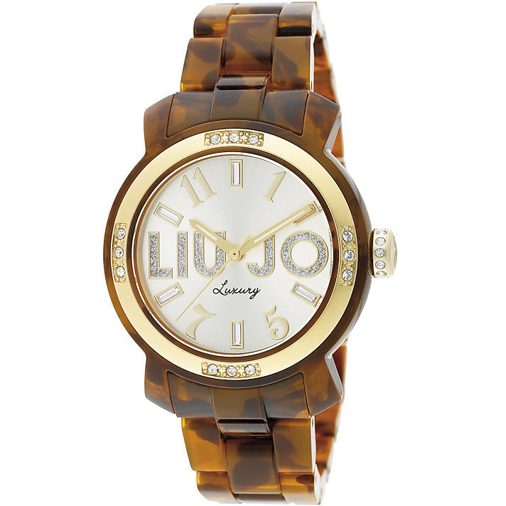 Liu Jo Luxury Miami Tartaruga Gold Orologio Donna Quarzo Cristalli TLJ 695