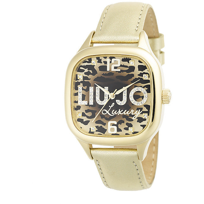 Liu Jo Luxury Safari Gold Orologio Donna Leopardato Cristalli TLJ 673