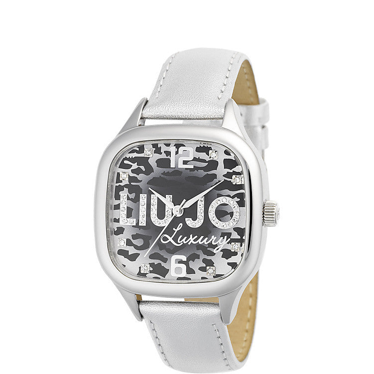 Liu Jo Luxury Safari Silver Orologio Donna Leopardato Cristalli TLJ 672