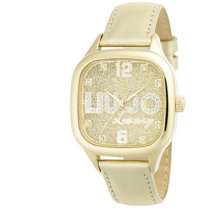 Liu Jo Luxury Square Gold Orologio Donna Solo Tempo Cristalli TLJ 670