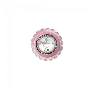 Luce da Notte Bambina Rosa in Argento Blasone Le Bebè