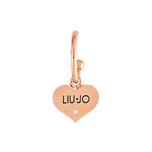 Mono Orecchino Acciaio Cuore Brilliant Rose Liu Jo Luxury