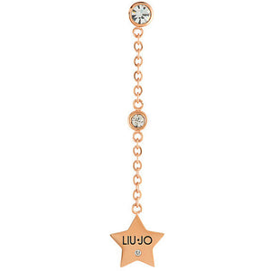 Mono Orecchino Acciaio Stella Brilliant Rose Liu Jo Luxury