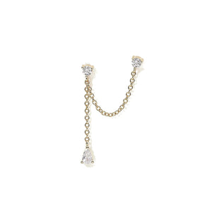 Mono Orecchino Donna in Argento Gold Mabina Gioielli