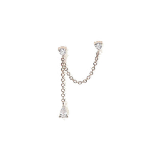 Mono Orecchino Donna in Argento Rose Mabina Gioielli