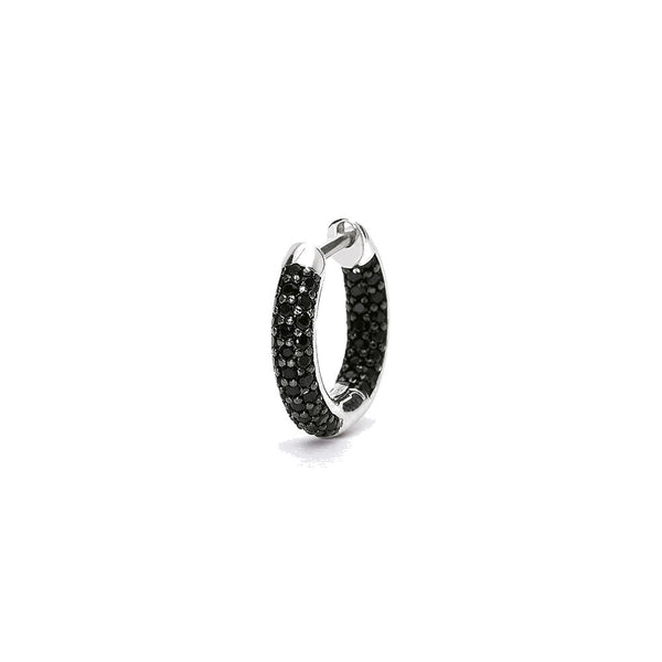 Orecchini A Cerchio Donna SilberDream – Argento 925 E Oro 333 Con Zirconi – 15 Mm Rosa/Bianco
