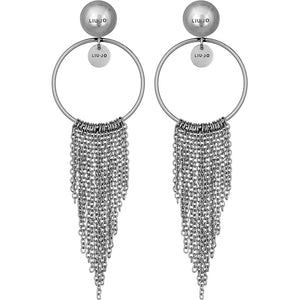 Orecchini Acciaio Silver con Catena Rolò Liu Jo Luxury