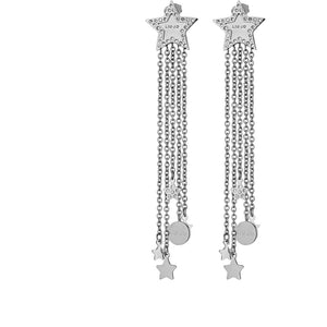 Orecchini Acciaio Stella con Cristalli Silver Liu Jo Luxury