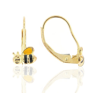 Orecchini Bambina Ape in Oro Giallo