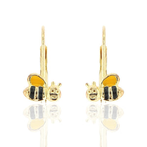 Orecchini Bambina Ape in Oro Giallo