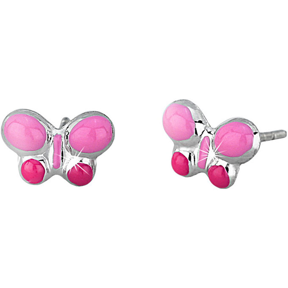 Orecchini Bambina Anallergici - 8 Paia Argento 925, Con Zirconia, Design Farfalla E Cuori - Foto 9