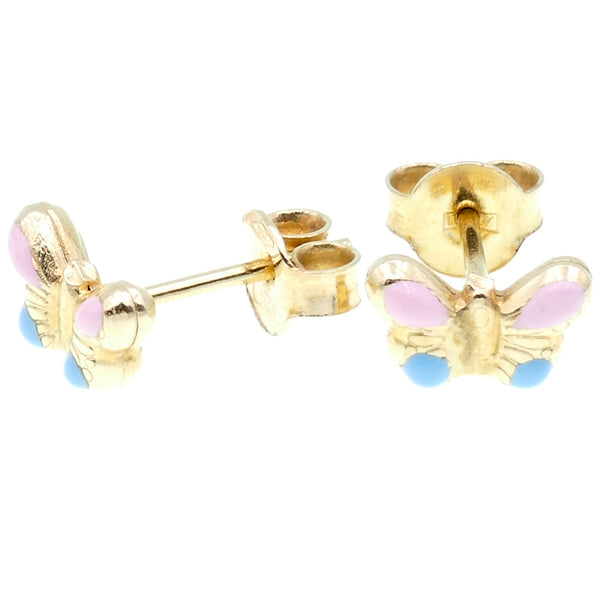 Orecchini Bambina Anallergici - 8 Paia Argento 925, Con Zirconia, Design Farfalla E Cuori - Foto 5