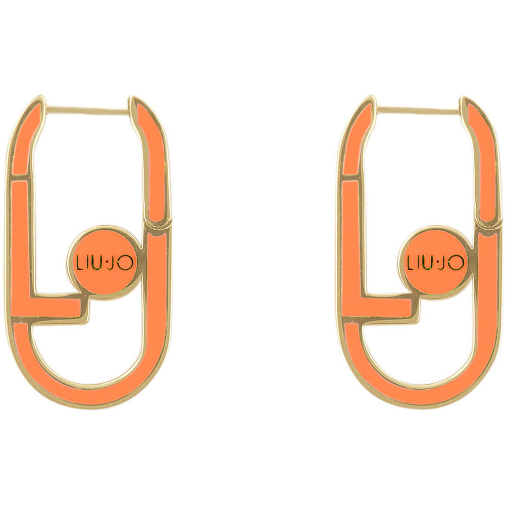 Orecchini Donna Acciaio Funny Colors Gold Arancione Liu Jo Luxury
