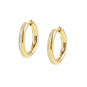 Orecchini Donna Acciaio Gold e Cubic Zirconia Unconditionally Nomination