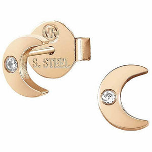 Orecchini Donna Acciaio Oro Rosa Stardust Luna Nomination