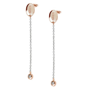 Orecchini Donna Acciaio Rose con Cristallo Sunlight Breil