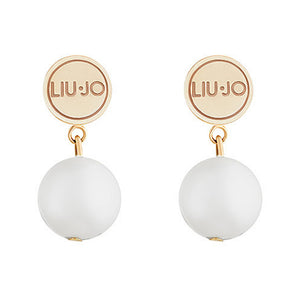 Orecchini Donna Acciaio Rose con Perla Bianche Liu Jo Luxury