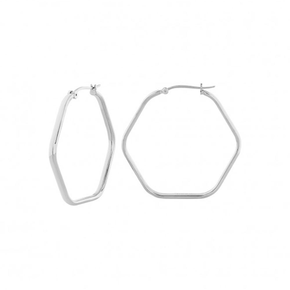 Orecchini Donna Acciaio Silver Hexagonia Breil