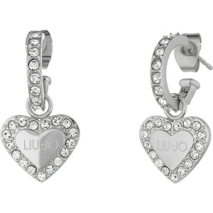 Orecchini Donna Acciaio con Cristalli Brilliant Cuore Liu Jo Luxury
