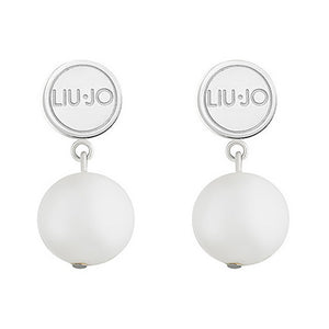 Orecchini Donna Acciaio con Perle Bianche Liu Jo Luxury