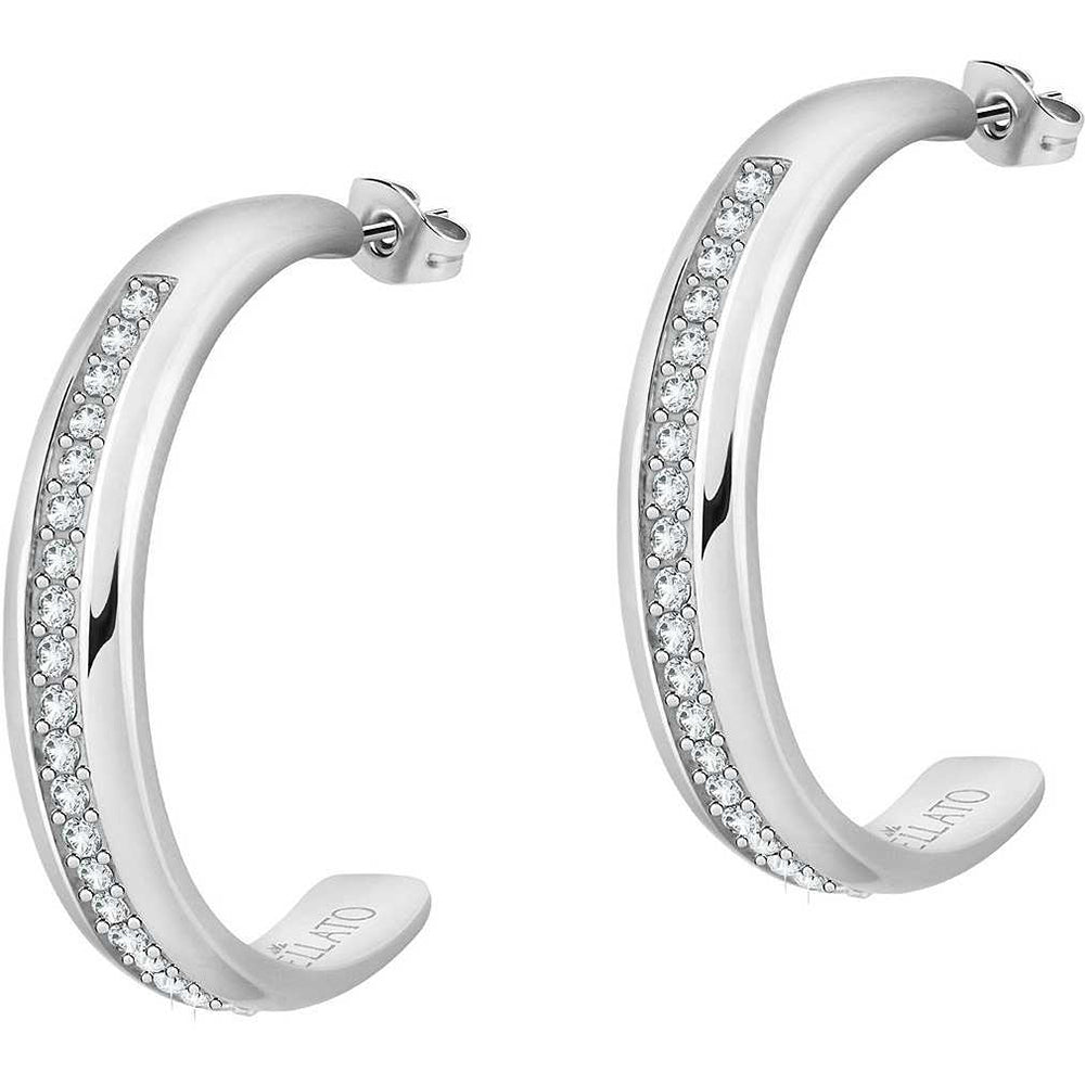 Orecchini Donna Acciaio con Zirconi Cerchi Morellato