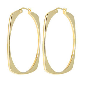 Orecchini Donna Acciao Gold Quadrati Tetra Breil