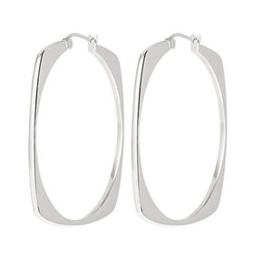 Orecchini Donna Acciao Silver Quadrati Tetra Breil