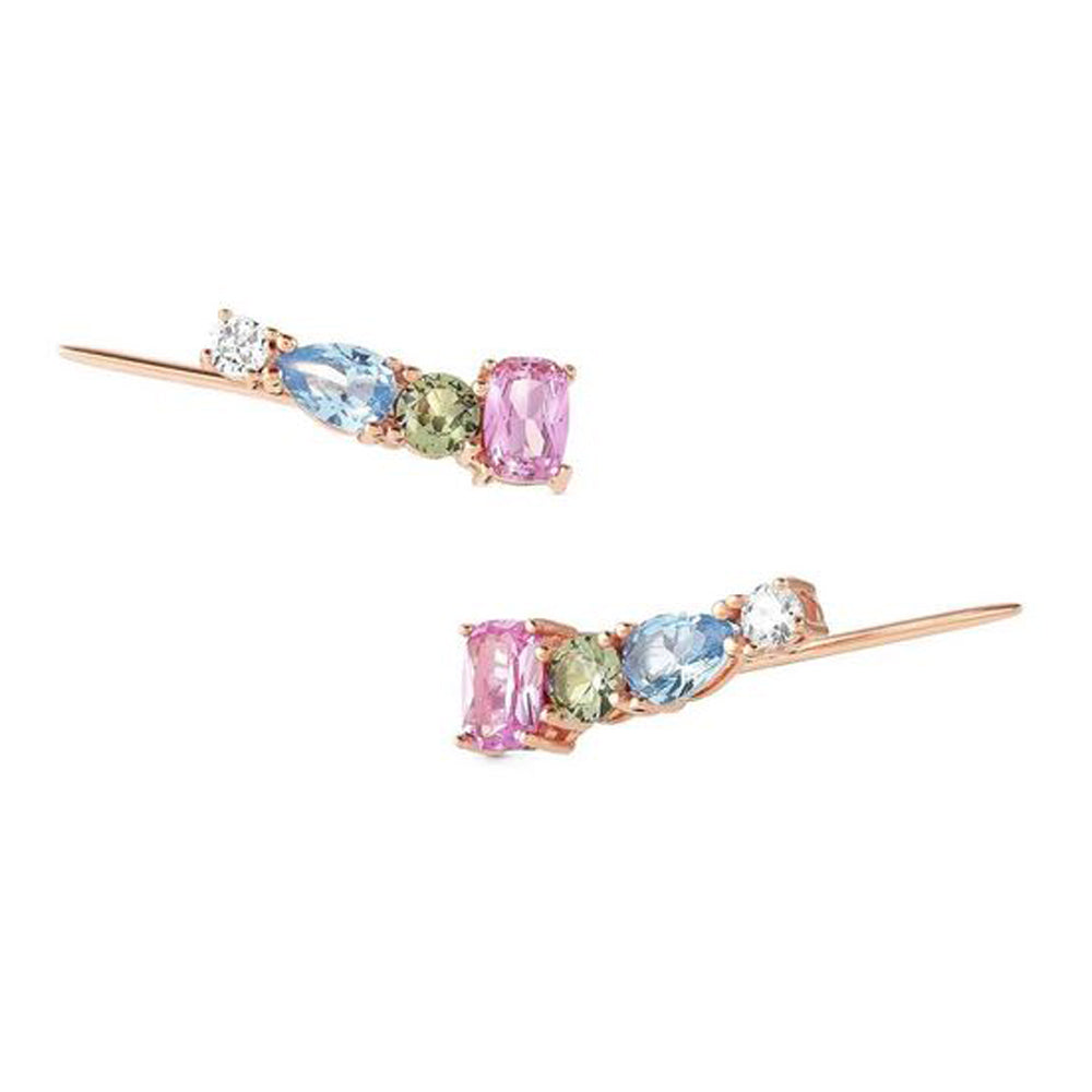 Orecchini Donna Argento Colour Wave Ricca Rose Pietre Colorate Nomination