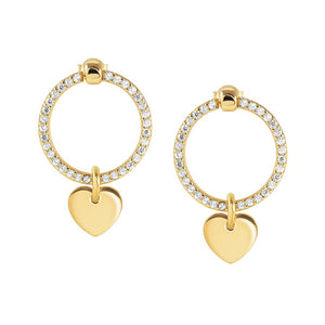 Orecchini Donna Argento Giallo Chic&Charm Cuore Nomination