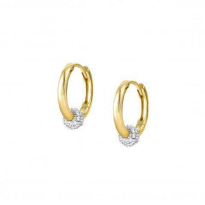 Orecchini Donna Argento Gold Cerchio Cubic Zirconia Soul Nomination