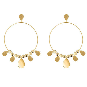 Orecchini Donna Argento Gold Cosmic Drop Lucido Diva Gioielli