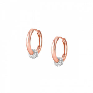 Orecchini Donna Argento Rose Cerchio Cubic Zirconia Soul Nomination