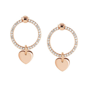 Orecchini Donna Argento Rose Chic&Charm Cuore Nomination