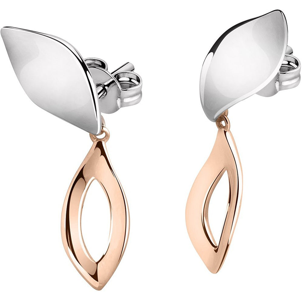 Orecchini Donna Argento Rose Foglia Morellato