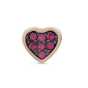 Orecchini Donna Argento Rose SweetRock Cuore Zirconi Rossi Nomination