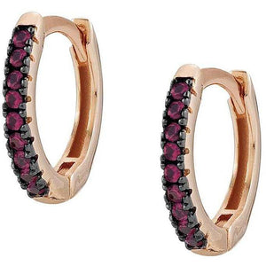 Orecchini Donna Argento Rose Zirconi Rossi Easychic Nomination