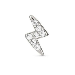 Orecchini Donna Argento Silver SweetRock Fulmine Zirconi Bianchi Nomination