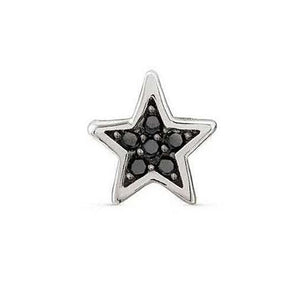 Orecchini Donna Argento Silver SweetRock Stella Zirconi Neri Nomination