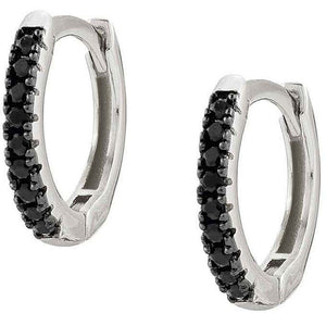 Orecchini Donna Argento Zirconi Neri Easychic Nomination