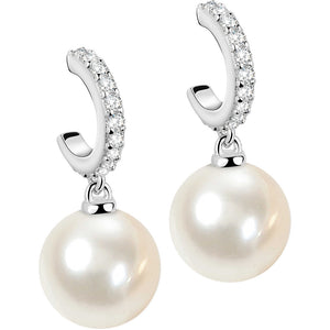 Orecchini Donna Argento con Zirconi Perla Morellato