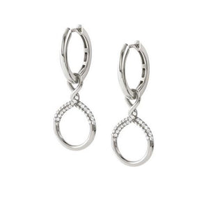 Orecchini Donna Argento e Cubic Zirconia Endless Cerchio Nomination