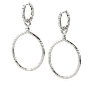 Orecchini Donna Argento e Cubic Zirconia Endless Cerchio Nomination