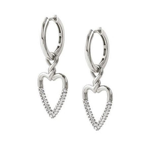Orecchini Donna Argento e Cubic Zirconia Endless Cuore Nomination