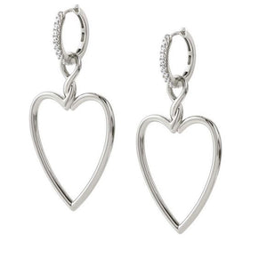 Orecchini Donna Argento e Cubic Zirconia Endless Cuore Nomination