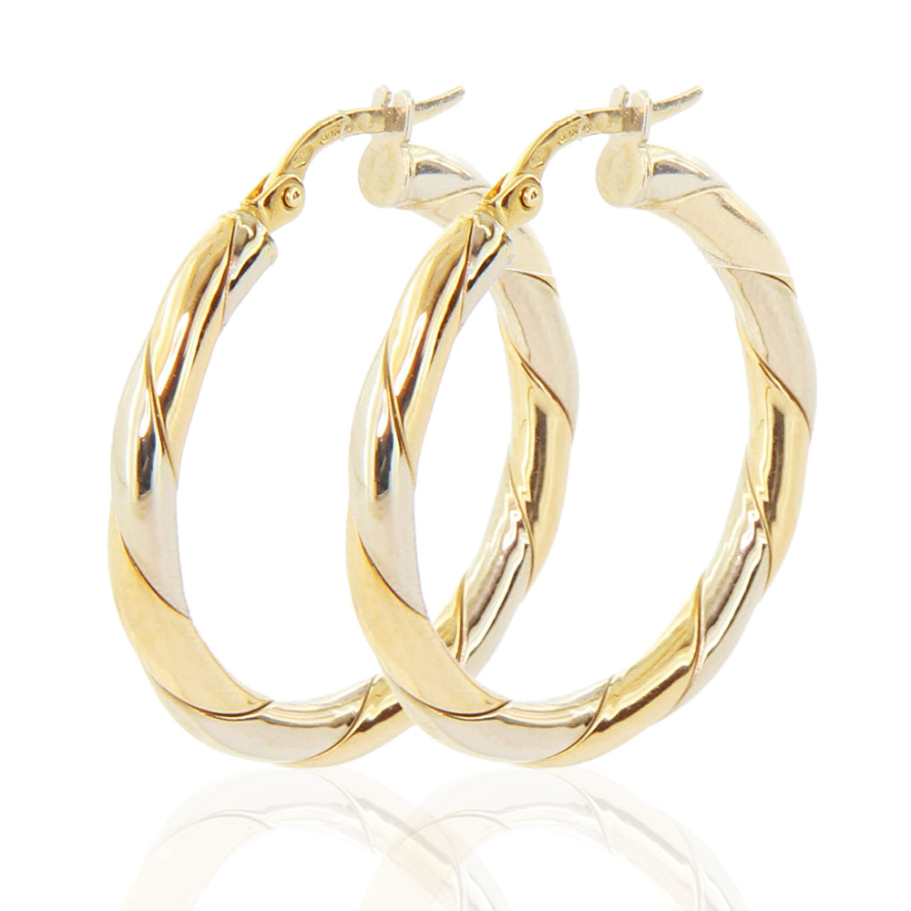 Orecchini Donna Cerchio Oro 2 Colori