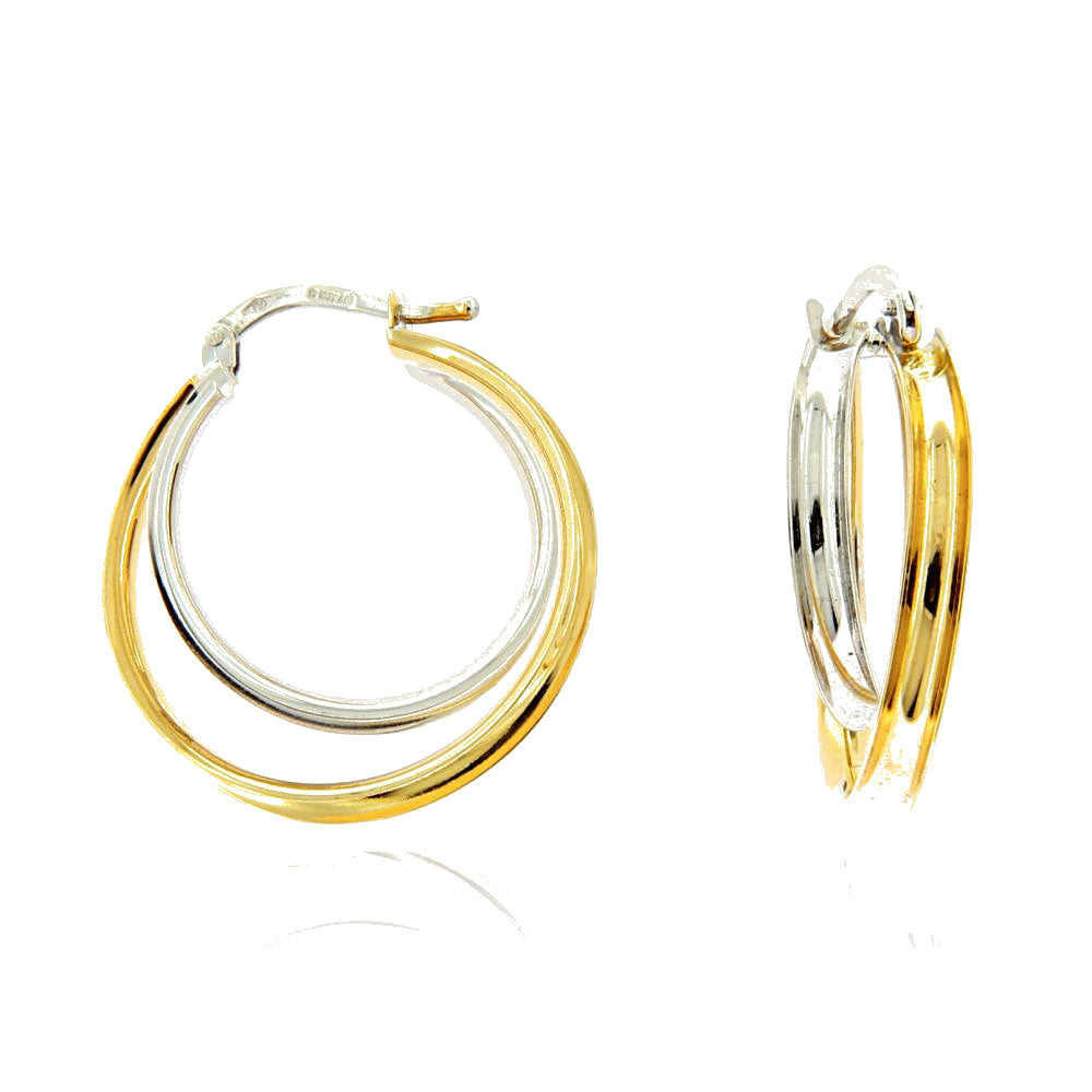 Orecchini Donna Cerchio Oro Bicolore