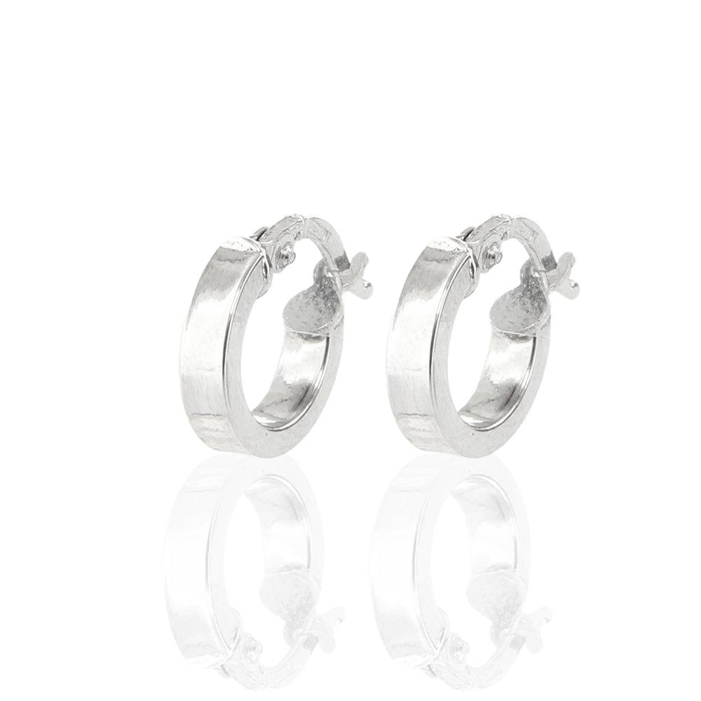 Orecchini Cerchio Oro Bianco Anelle Oro Orecchini Donna Cerchio In