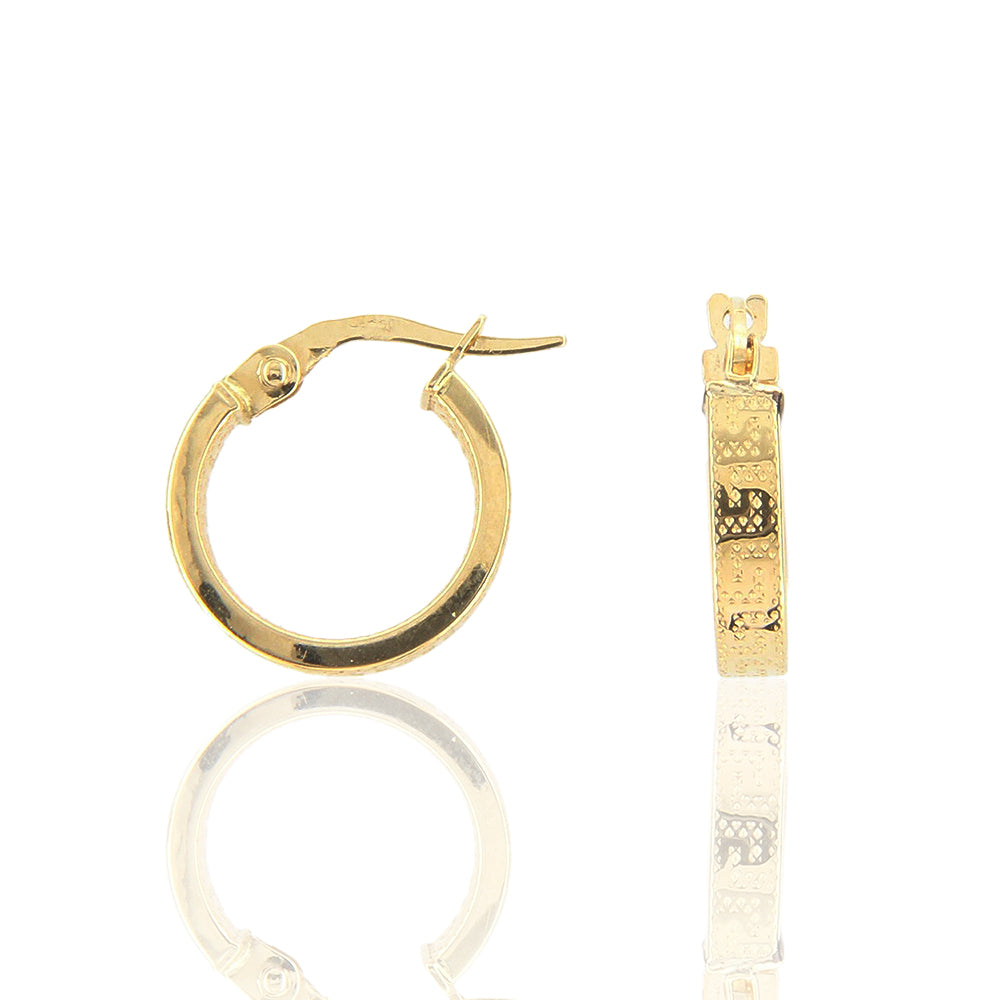 Orecchini Cerchio Oro Giallo Quadrati 2 Mm – Siciliano Gioielli - Foto 13