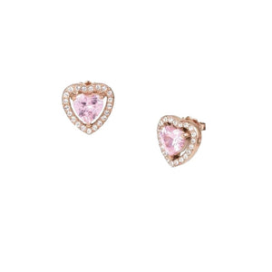 Orecchini Donna Cuore Rose Cristallo Rosa Liu Jo Luxury